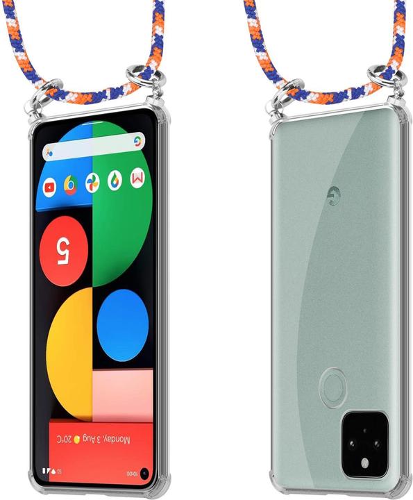 Produktbild Cadorabo TPU Handy Kette SILBER Cover (Google Pixel 5)