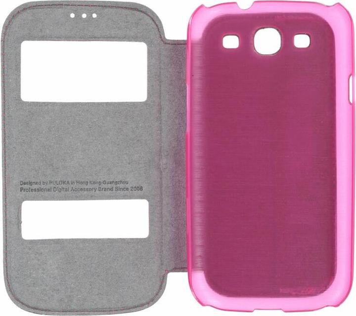 Actual product image Puloka Flip Case for Samsung Galaxy S3 pink (Samsung Galaxy S III, Samsung Galaxy S III I9300)