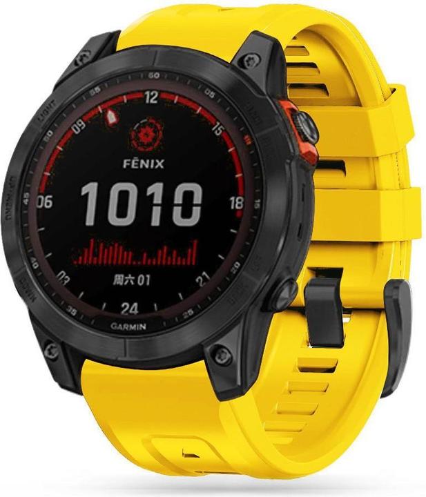 Image du produit Garmin Bracelet pour montre intelligente Fenix 5/6/6Pro/7, couleur jaune (22 mm, Matières plastiques)