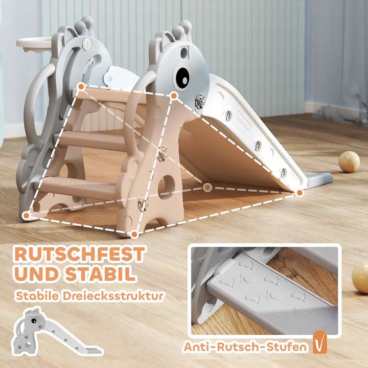 Actual product image Aiyaplay Kinderrutsche Kunststoff Grau