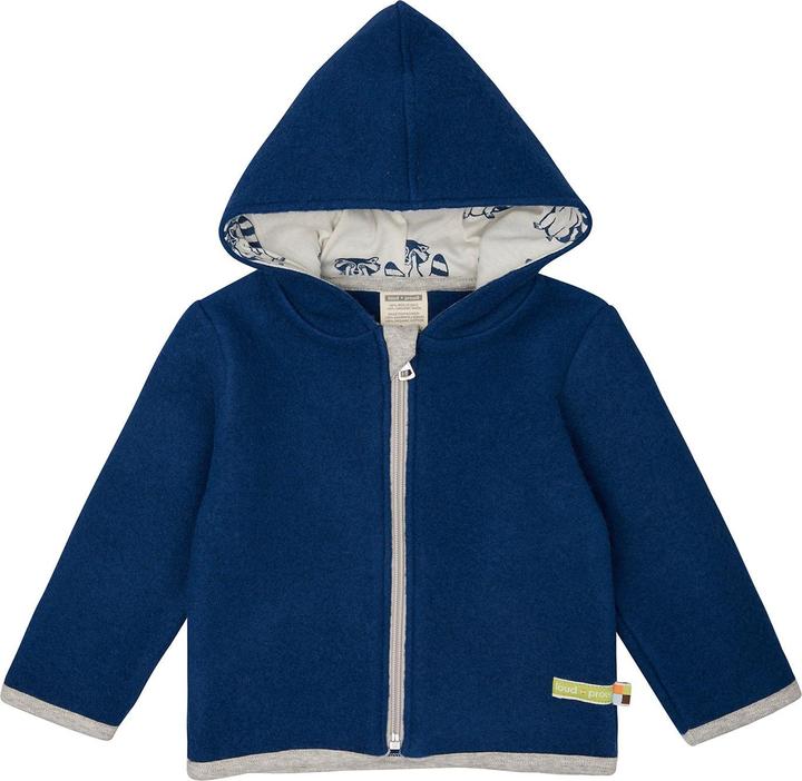 loud + proud Wollfleece-Jacke mit Kapuze