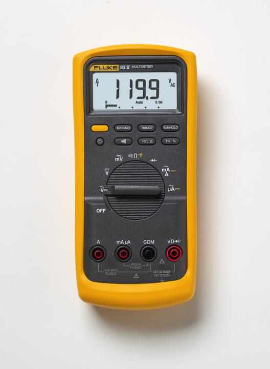 Image du produit Fluke Multimètre portable numérique 83V/EU (CAT III 1000V, CAT IV 600V)