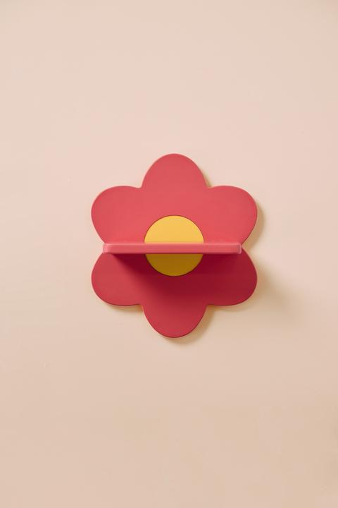 Image du produit Kids Concept étagère murale rose en forme de fleur