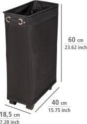 Produktbild Wenko Wäschesammler schwarz (43 l)