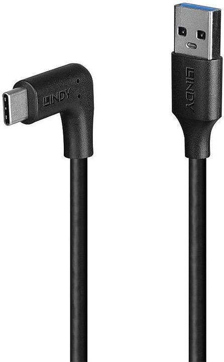 Actual product image Lindy 1.5m USB 3.2 type A to C cable 90° angled (32014) (1.50 m, USB 3.2 Gen 2, 15 W)