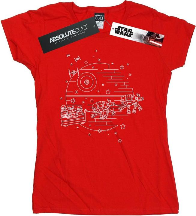 Star Wars Death Star Sleigh TShirt (L)