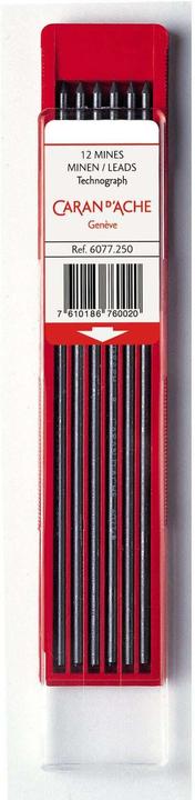 Actual product image Caran d'Ache Technograph refills (Refill, Grey, 2 mm)