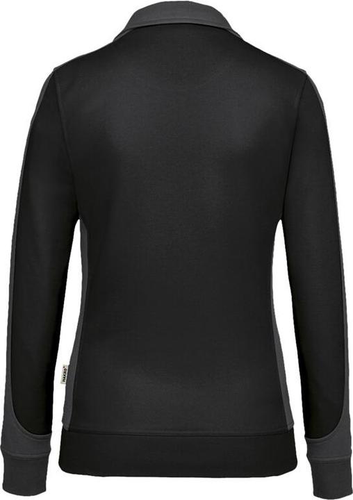 Actual product image Hakro Ladies Sweat Jacket Contrast Perf ormance black/anthr. Gr.4XL (4XL)