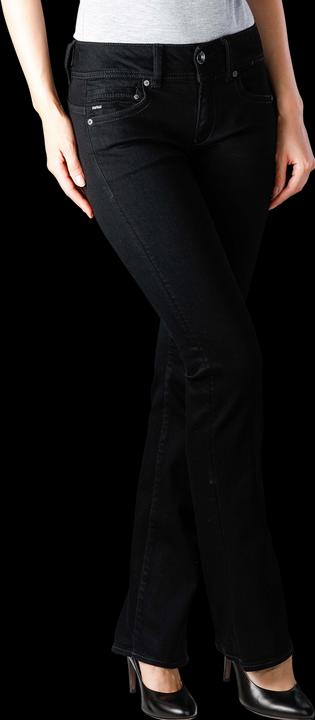 Actual product image G-Star Midge Mid Bootcut Elto Nero Superstretch pitch black (W24/L30)