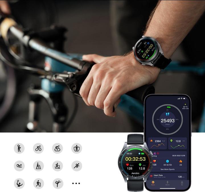 Image du produit Joyroom FC2 Classic Series Call Answering Smartwatch IP68 Black (JR-FC2) (47 mm)