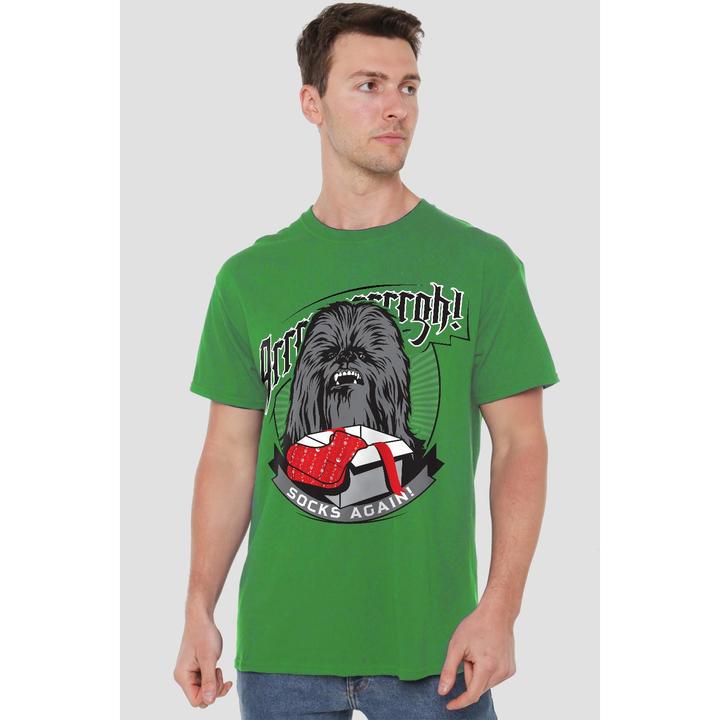 Immagine prodotto Star Wars Arrrrgh! Socks Again! Maglietta Natale Chewbacca Uomo (L)
