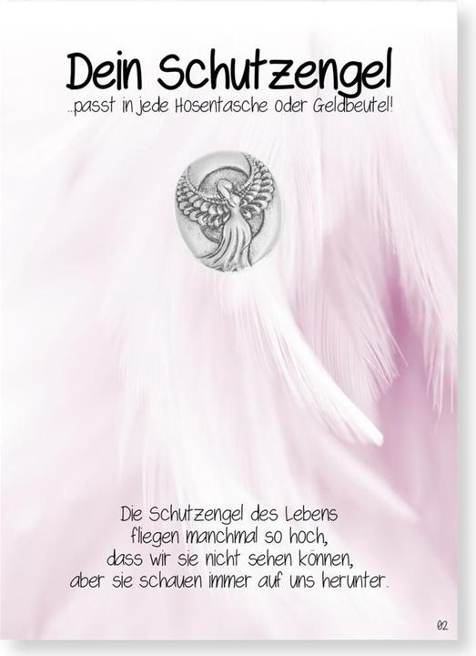 dein Engel Münze auf Geschenkkarte