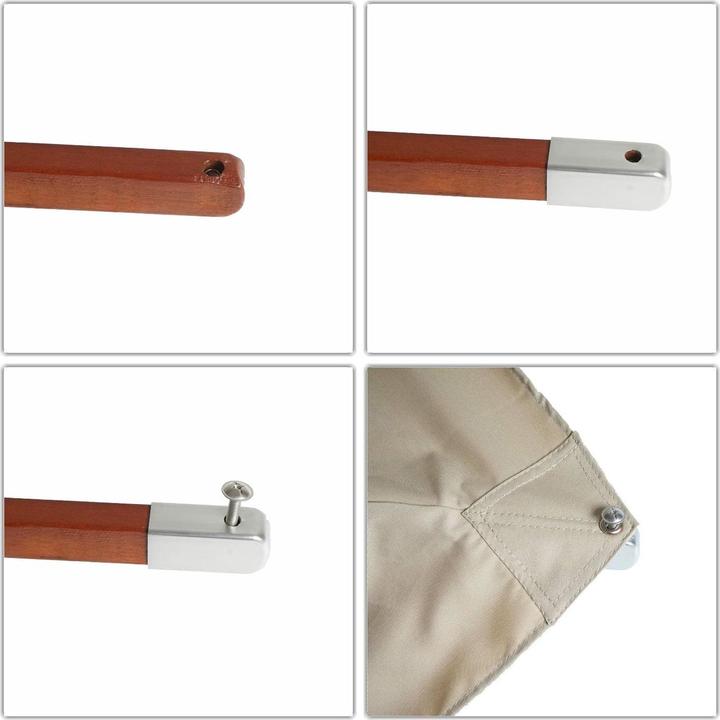 Produktbild Mendler Bezug für Gastronomie Holz-Sonnenschirm, Sonnenschirmbezug Ersatzbezug, rund Ø4m Polyester 3kg - bor (4 m)