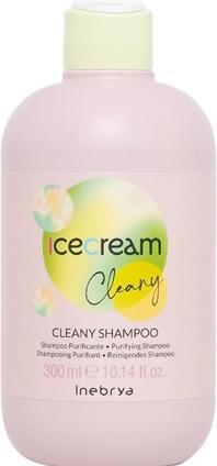 Actual product image Inebrya Ice Cream Cleany Hair Shampoo Restoring Balance Of The Scalp 300Ml (300 ml, Liquid shampoo)