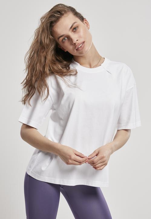 Actual product image Urban Classics Ladies Organic Oversized Pleat Tee 2-Pack (M)