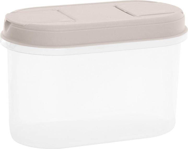 Plast team Barattolo Margerit per la conservazione degli alimenti secchi, 1,1 litri, bianco (1.10 l)