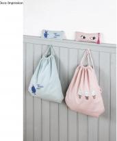Actual product image Rayher Drawstring bag with drawstring bag, light blue