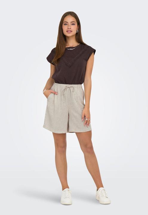 Actual product image Only Onlsiesta Mw Pull-Up Lin Bl Shorts Noos (S)