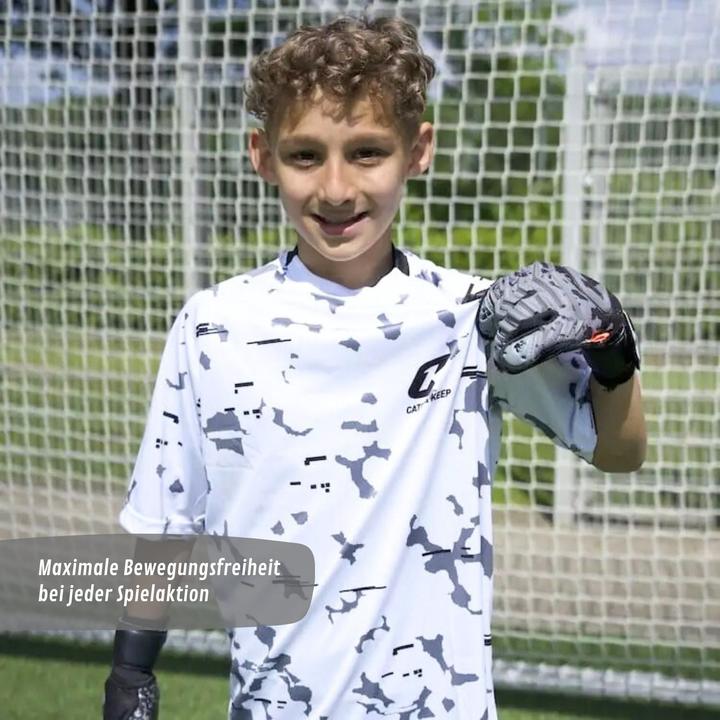 Actual product image Catch & Keep Trikot White Camou Torwarttrikot Gr. XL Kurzarm Fussball Shirt (XL)