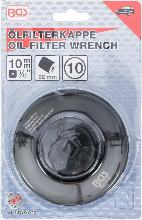 Produktbild BGS Ölfilterschlüssel 10-kant Ø 92 mm für Fiat, Lancia