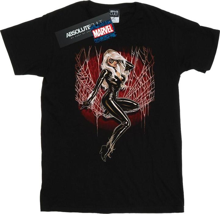 Immagine prodotto Black Cat Spider Web Maglietta Uomo (4XL)