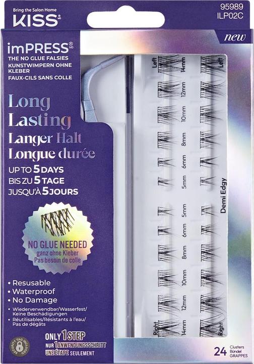 Actual product image KISS Impress False Eyelashes 02 - Long Lasting Press On Eyelashes (Artificial eyelashes)