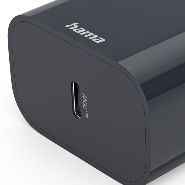 Produktbild Hama Schnellladegerät, USB-C, Power Delivery (PD), 20 W, Anthrazit (20 W)