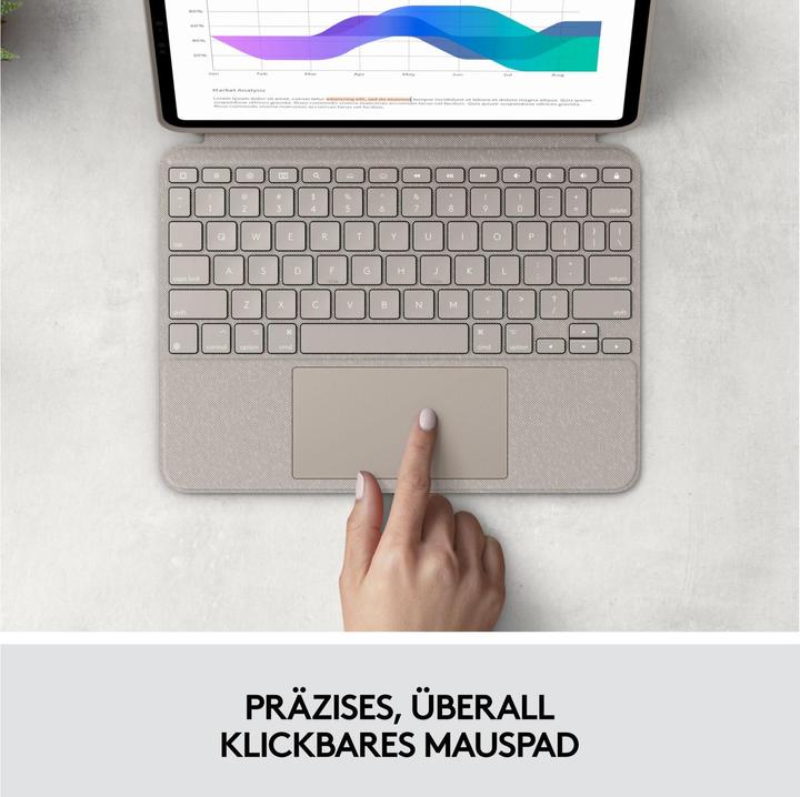 Produktbild Logitech Combo Touch (CH, iPad Pro 11 2020 (2. Gen), iPad Pro 11 2022 (4. Gen), iPad Pro 11 2018 (1. Gen), iPad Pro 11 2021 (3. Gen))