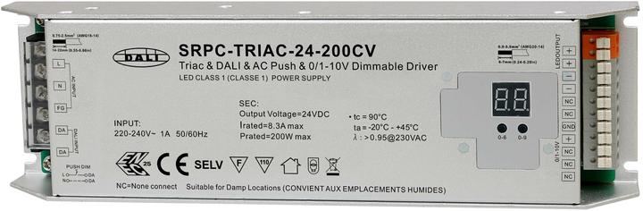 Sunricher Pilote LED SRP-TRIAC, 200W, dimmable Singel Color