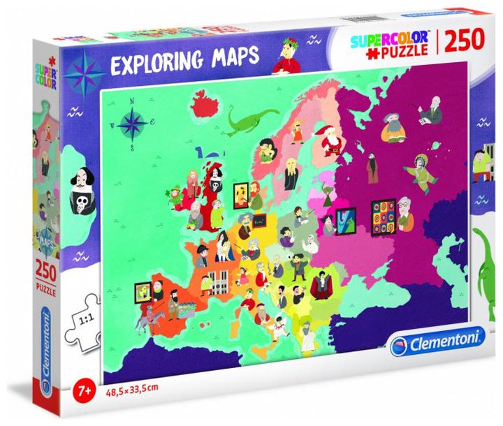 Clementoni World Map Berühmte Personen (2550 Teile)