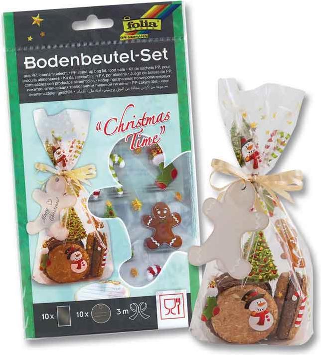 Produktbild Folia Geschenktüten Cellophan Chr. Time (10 x)