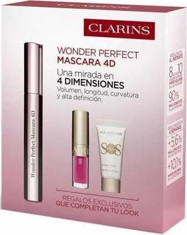 Actual product image Clarins Wonder Perfect Mascara 4d Set 3 Pieces