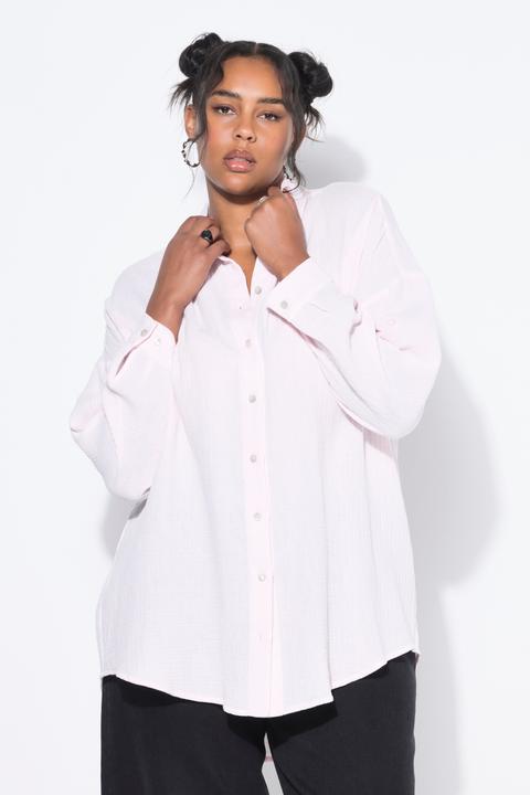 Produktbild Studio Untold Musselin Bluse, oversized, Hemdkragen, Langarm (42, 44)