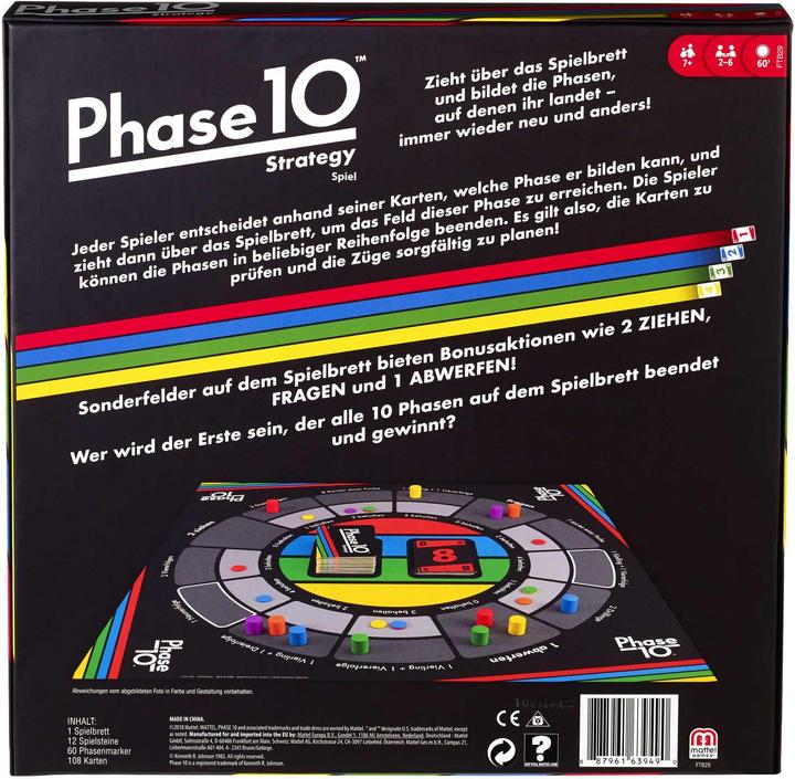 Produktbild Mattel Games Phase 10 Strategy (Deutsch, Französisch, Italienisch)