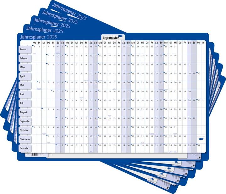 Image du produit Legamaster planning annuel en carton mini 406x594mm DE 2025