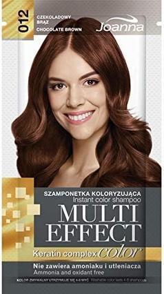 Produktbild Joanna Multi Effect Keratin Complex Color Instant Color Shampoo 012 Chocolate Brown 35G (Flüssiges Shampoo)