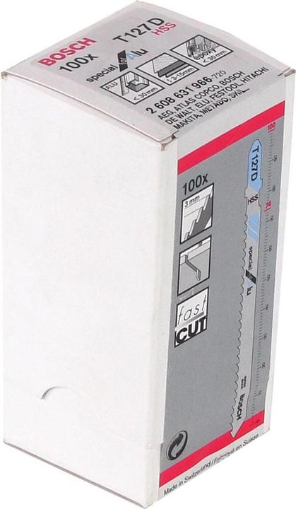 Actual product image Bosch Professional Zubehör PRO Alu T127D jigsaw blade, 100 mm, 100 pcs.