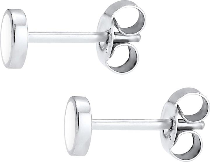 Immagine prodotto Elli Orecchini Basic Geo Circle Smalto Argento 925 (Smalto, Argento 925)