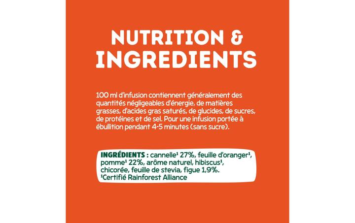 Label énergétique Elephant Infusion Pomme Cannelle (36 g)