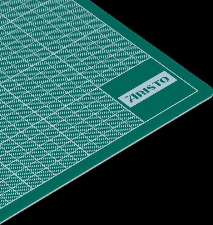 Produktbild Aristo Schneidunterlage 45x60 grünsw (45 x 60 cm)