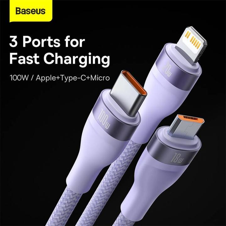 Produktbild Baseus Flash Series II“ C type USB (1.20 m, USB 3.2 Gen 1, 100 W)