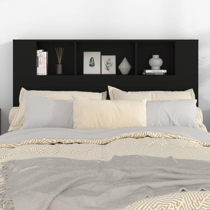 Actual product image VidaXL Headboard with storage space Headboard shelf in reclaimed wood look 140x18.5x102.5cm
