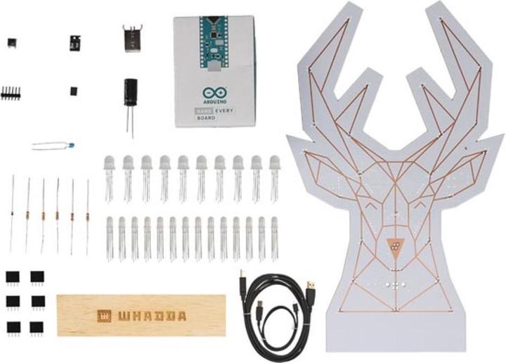 Produktbild Whadda WSPXL103 LED Bausatz Poly Rentier XL Löt- & Programmierkit