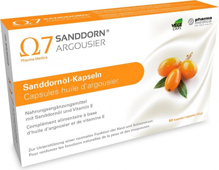 Sanddorn Sanddornöl Argousier (60 Stück, Kapseln, 65 g)