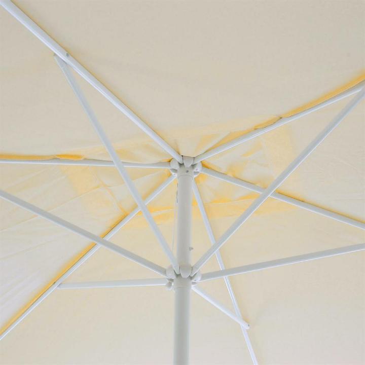 Produktbild VCM Sonnenschirm eckig 2x3m Beige Kurbel Marktschirm Rechteckschirm Sonnenschutz