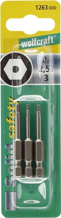 Immagine prodotto wolfcraft Wolfcraft 1 set di cacciaviti a lama 3 pezzi esagono incassato L. 4,5,6 (4, 5, 6 mm)
