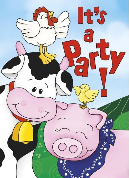 Produktbild Generic Bauernhof Tiere Party Einladungen (8er Pack) (8 Stk.)