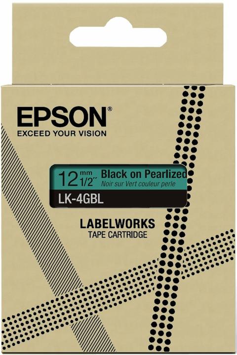 Produktbild Epson Tape Pearl Green/BK 12mm 9m LK-4GBL (1.20 cm, Grün)