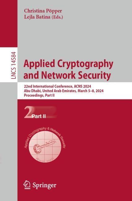 Immagine prodotto Applied Cryptography and Network Security (Lejla Batina, Christina Pöpper, 2024)