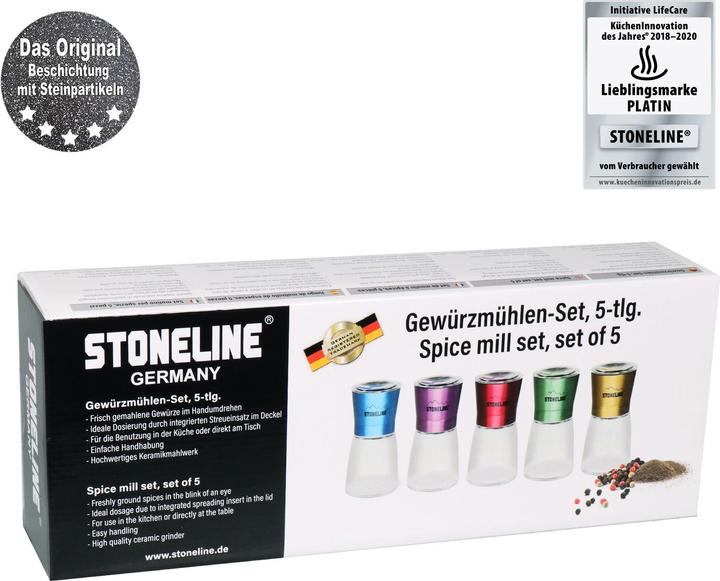 Produktbild Stoneline Salz- / Pfeffermühle, rot (Salz, Kräuter, Diverse Gewürze, Chili)